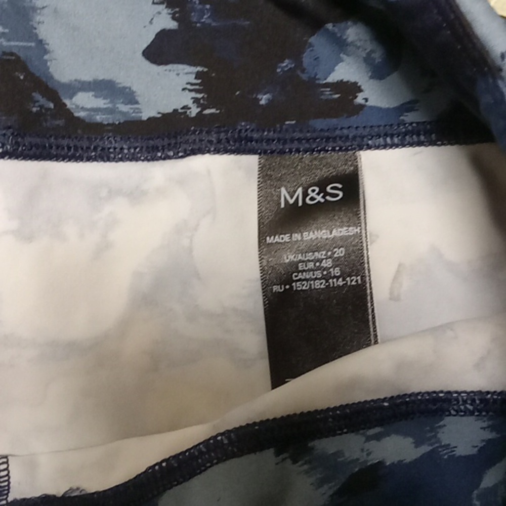 RAG 2X Bike Shorts Tie Dye + Blue Camo Capris Bundle - Picture 8 of 12